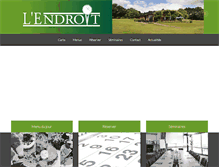 Tablet Screenshot of endroit-golf.fr